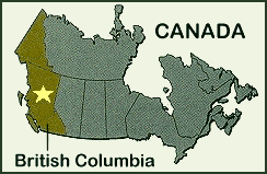 map of BC